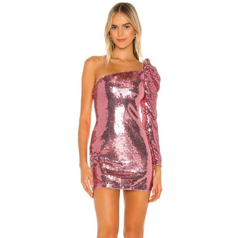MAJORELLE NEVER WORN PINK SEQUIN DRESS
